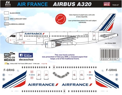 1:144 Air France (2009 cs) Airbus A.320