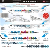 1:144 Click Mexicana Fokker 100 "Vive Mexico"