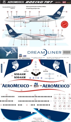 1:144 AeroMexico Boeing 787-8