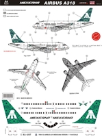 1:144 Mexicana Airbus A.318