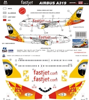 1:144 FastJet Airbus A.319