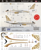 1:144 Sukhoi SSJ-100 Superjet "75th Anniversary"