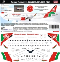 1:144 Kenya Airways Embraer 190
