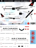 1:144 Air Canada (2017 cs) Boeing 777-200ER (Screen Printed logos)