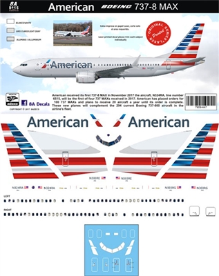 1:144 American Airlines Boeing 737-MAX8