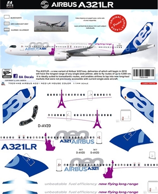 1:144 Airbus A.321LR, Airbus 'house cs'