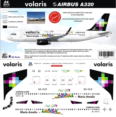 1:144 Volaris Airbus A.320 "Costa Rica"