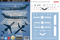 1:144 Policia Federal Preventiva Boeing 727-200