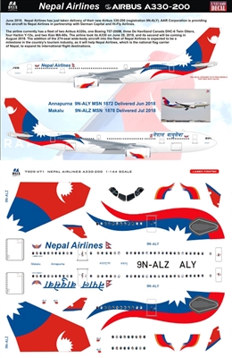 1:144 Royal Nepal Airlines Airbus A.330-200