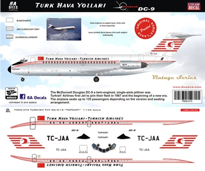 1:144 Turk Hava Yollari (THY) Douglas DC-9-15