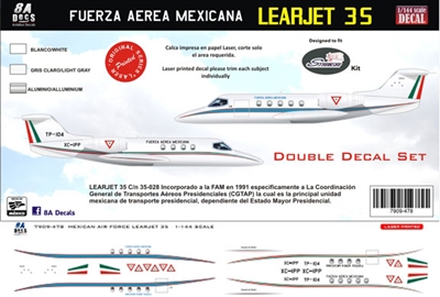 1:144 F.A. Mexicana Gates Learjet 35