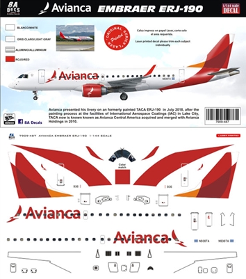 1:144 Avianca Embraer 190