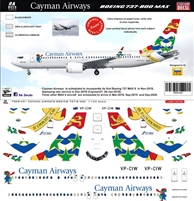 1:144 Cayman Airways Boeing 737-MAX8