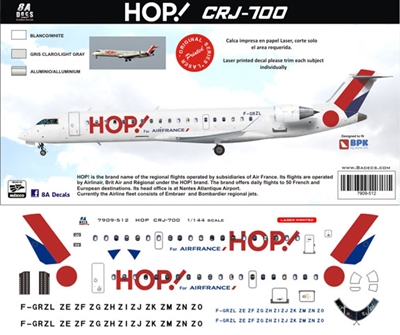 1:144 Hop! Canadair CRJ700