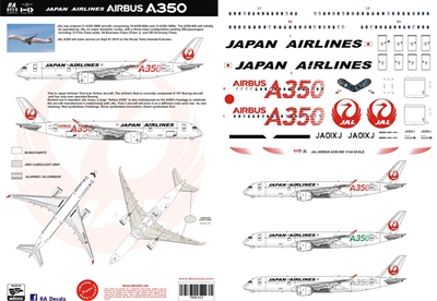 1:144 Japan Airlines Airbus A.350-900 (JA03XJ, green details)