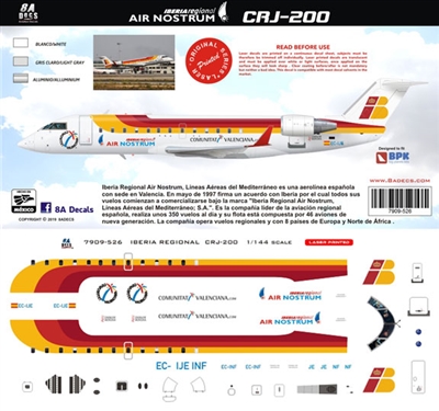 1:144 Iberia Regional / Air Nostrum Canadair CRJ200