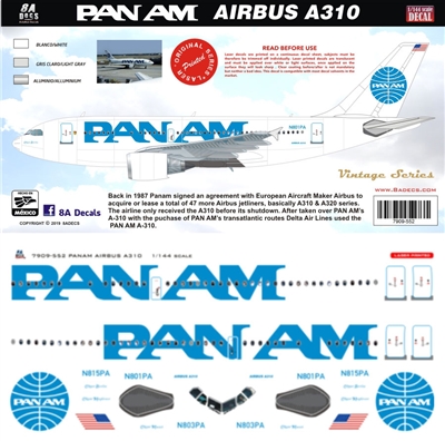 1:144 Pan Am Airbus A.310-300