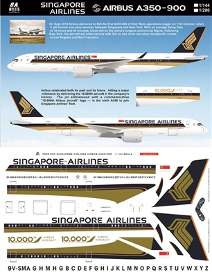 1:144 Singapore Airlines Airbus A.350-900
