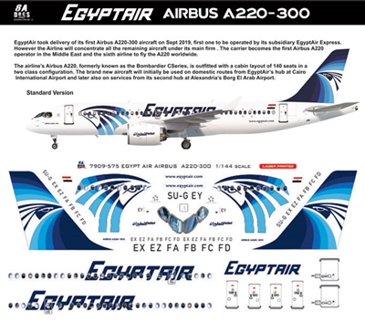 1:144 Egyptair Airbus A.220-300