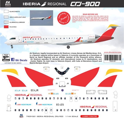 1:144 Iberia Regional / Air Nostrum Canadair CRJ900