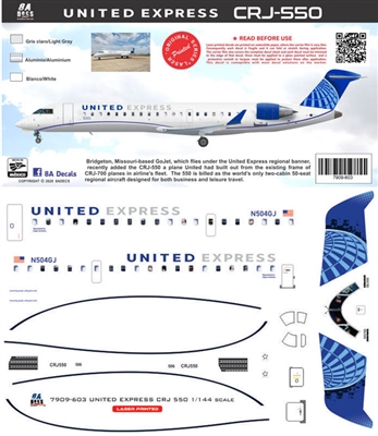 1:144 United Express Canadair CRJ-550