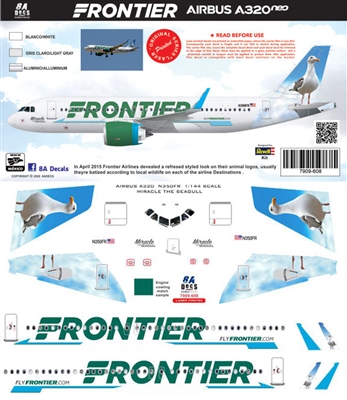 1:144 Frontier Airbus A.320NEO 'Miracle the Seagull'