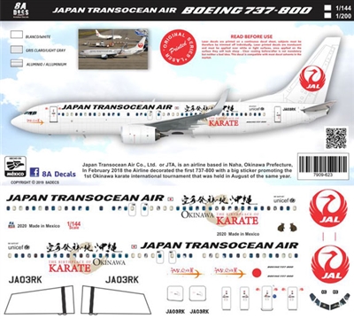 1:144 Japan TransOcean Air Boeing 737-800 'Karate'