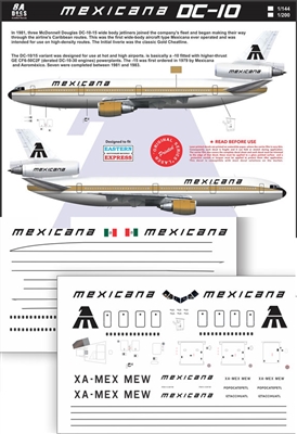 1:144 Mexicana McDD DC-10-15