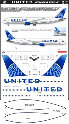 1:144 United Airlines (2019 cs) Boeing 787-9