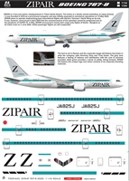 1:144 ZIPAIR Tokyo Boeing 787-8