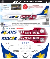 1:144 Skymark Airlines 'Vissel Kobe' Boeing 737-800