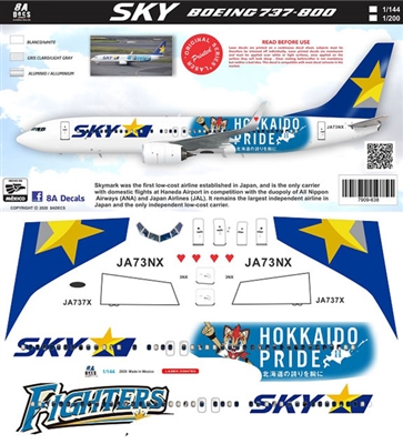 1:144 Skymark Airlines 'Hokkaido Pride' Boeing 737-800