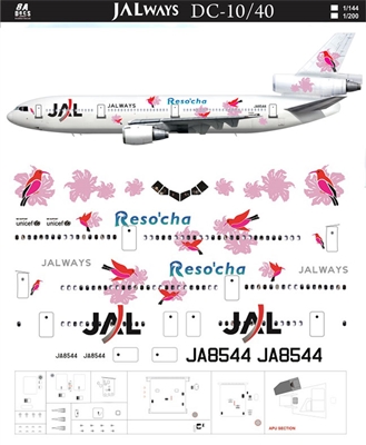 1:144 Japan Airlines 'Reso'cha' McDD DC-10-40