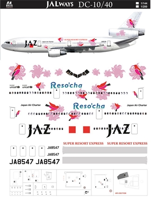 1:144 JAZ Japan Air Charter 'Reso'cha' McDD DC-10-40