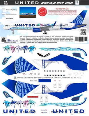 1:144 United Airlines 'California' Boeing 757-200 (Authentic Airliners)