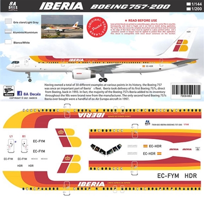 1:144 Iberia Boeing 757-200 (Minicraft)