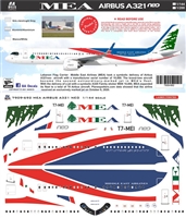 1:144 Middle East Airlines Airbus A.321NEO LR