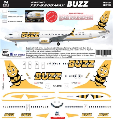 1:144 Buzz Boeing 737-MAX8