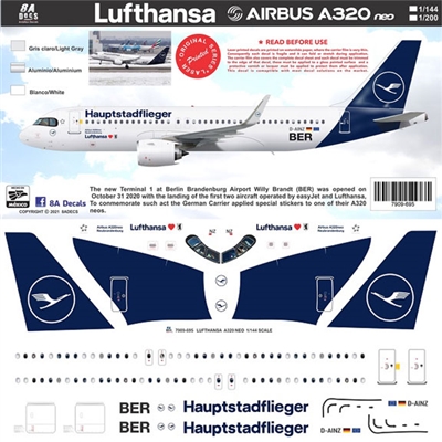 1:144 Lufthansa 'Hauptstadflieger' Airbus A.320NEO 'BER'