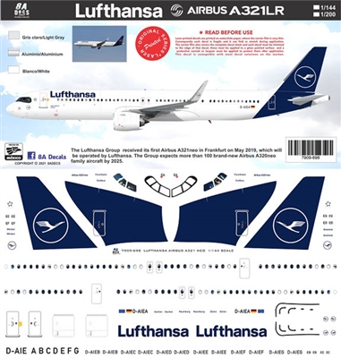 1:144 Lufthansa Airbus A.321NEO LR