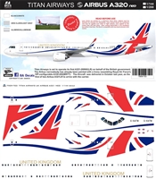 1:144 Titan Airways 'United Kingdom' Airbus A.321NEO