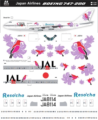 1:144 JAL Reso'cha Boeing 747-200 (blue)