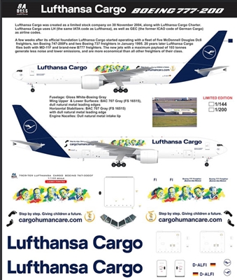 1:144 Lufthansa Cargo 'Cargo Humancare' Boeing 777-2F