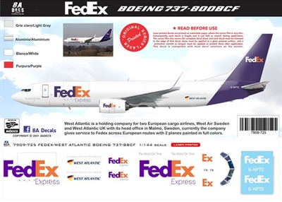 1:144 FedEx Boeing 737-800F