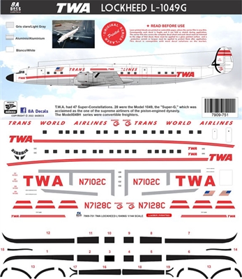 1:144 Trans World Airlines L.1049G Super Constellation