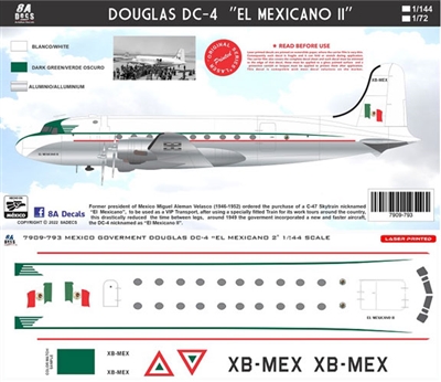 1:144 F.A. Mexicana 'El Mexicano II' Douglas DC-4