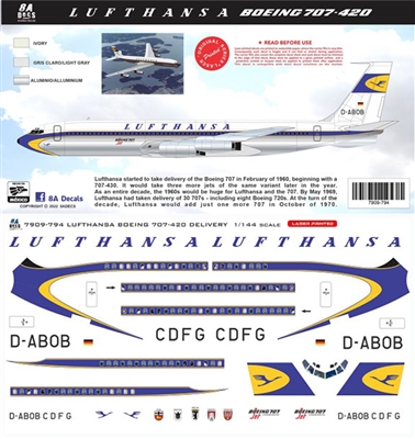 1:144 Lufthansa Boeing 707-430