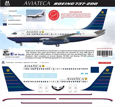 1:144 Aviateca Boeing 737-200