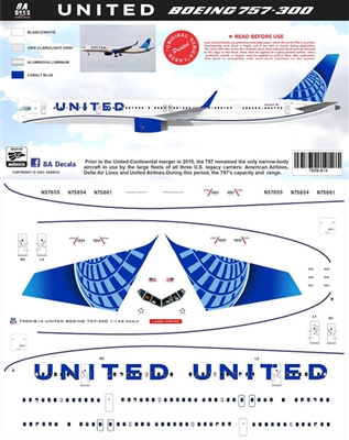 1:144 United Airlines  Boeing 757-300