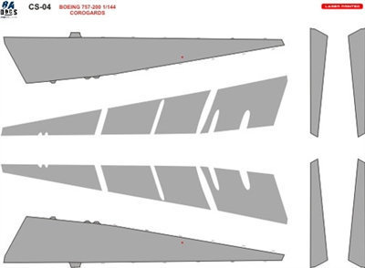 1:144 Boeing 757 Wing and Tail Corogard  Inspar Panels